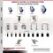 Service Caster 3.5 Inch 316SS Blue Polyurethane 12mm Threaded Stem Caster Lock Brake, 2PK SS316TSTTL20S3514-PPUBBLUE-M1215-2S2 - alternate 2